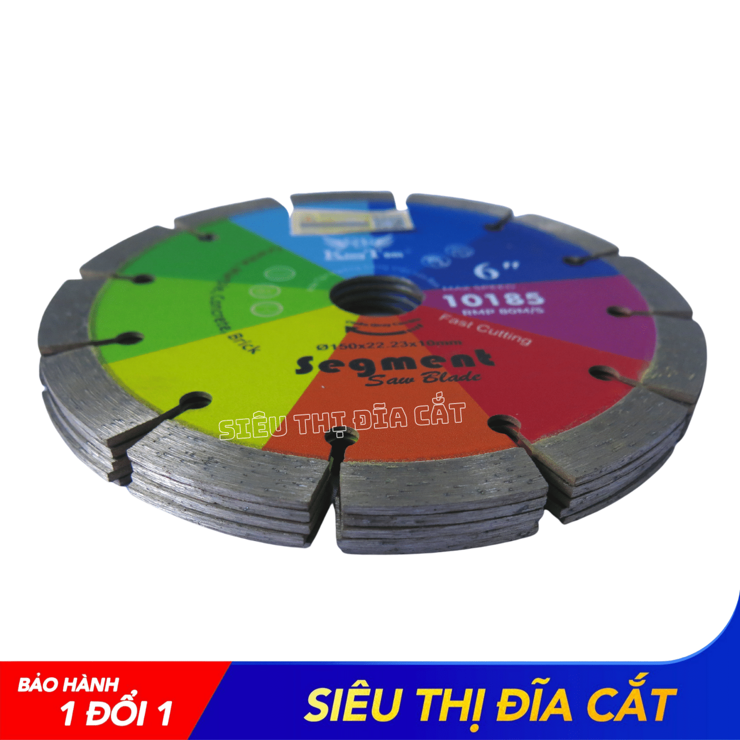 Lưỡi Cắt Gạch 150mm KingTom Sắc Màu Khô - Chuyên Bê Tông, Đá Hoa Cương