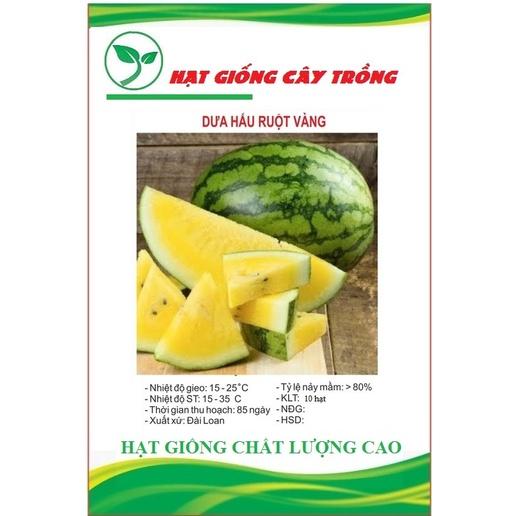 Hạt giống dưa hấu ruột vàng F1 CT85 - Gói 10 hạt