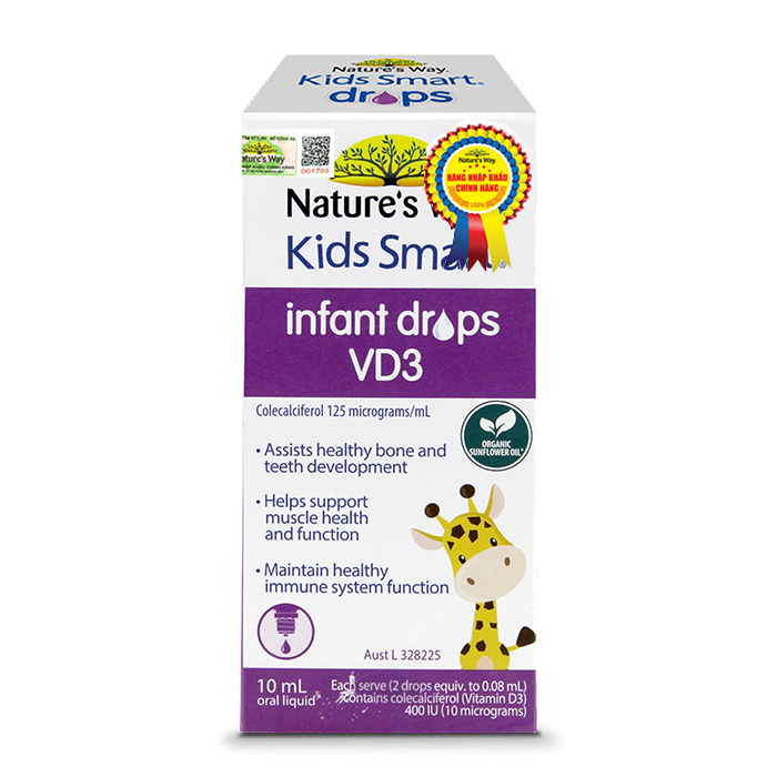 Siro Uống Nature's Way Kids Smart Infant Drops VD3 Bổ Sung Vitamin D Cho Bé 10ml