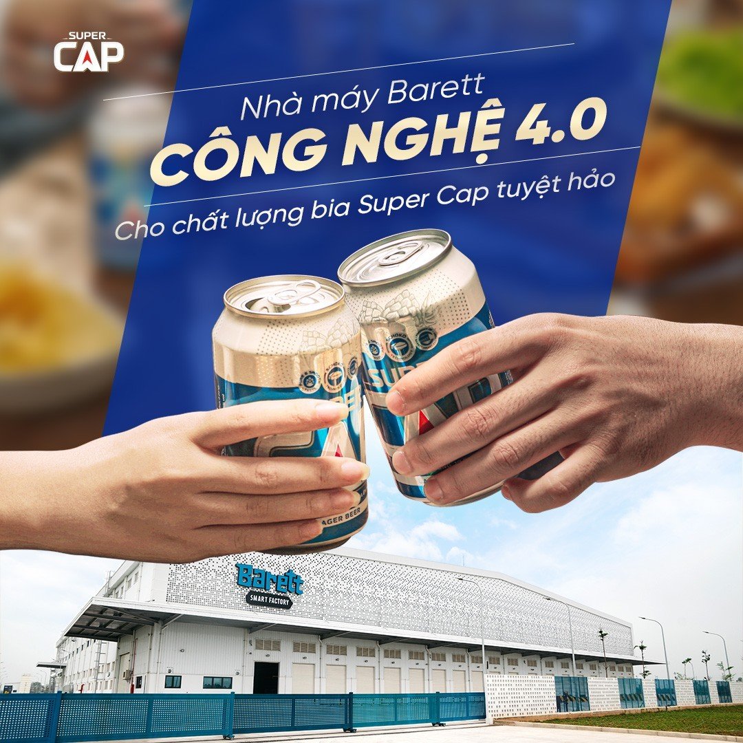 Bia SUPER CAP combo 3 thùng ( 24 lon 330ml)