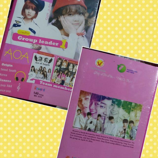 Vở 140 trang kẻ ngang hình kpop