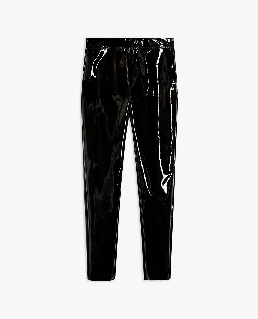 TOPSHOP - Quần kiểu nữ vải bóng Petite Black Skinny Vinyl 26E15RBLK