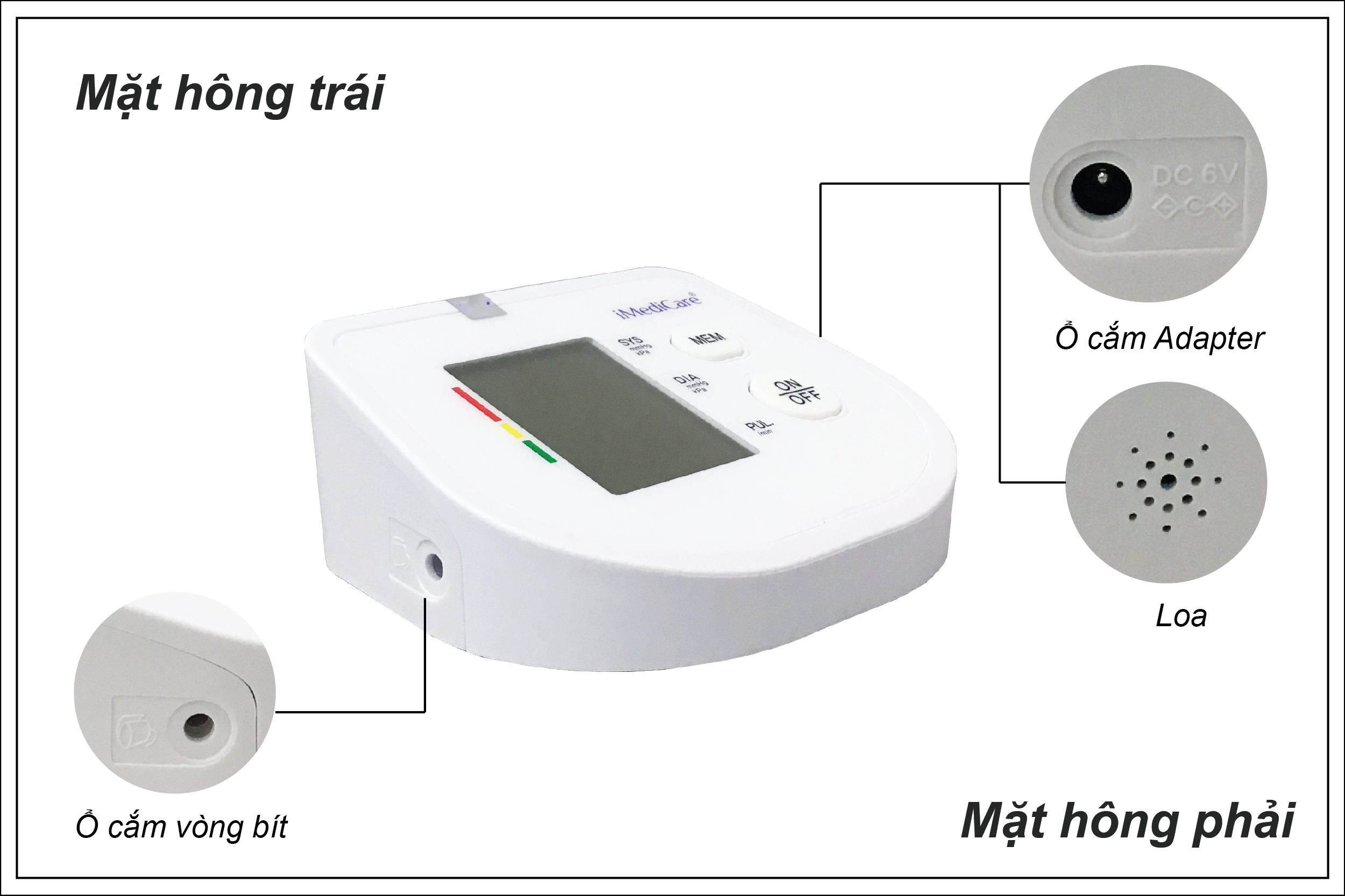 Máy đo huyết áp bắp tay tự động iMediCare iBPM-6P