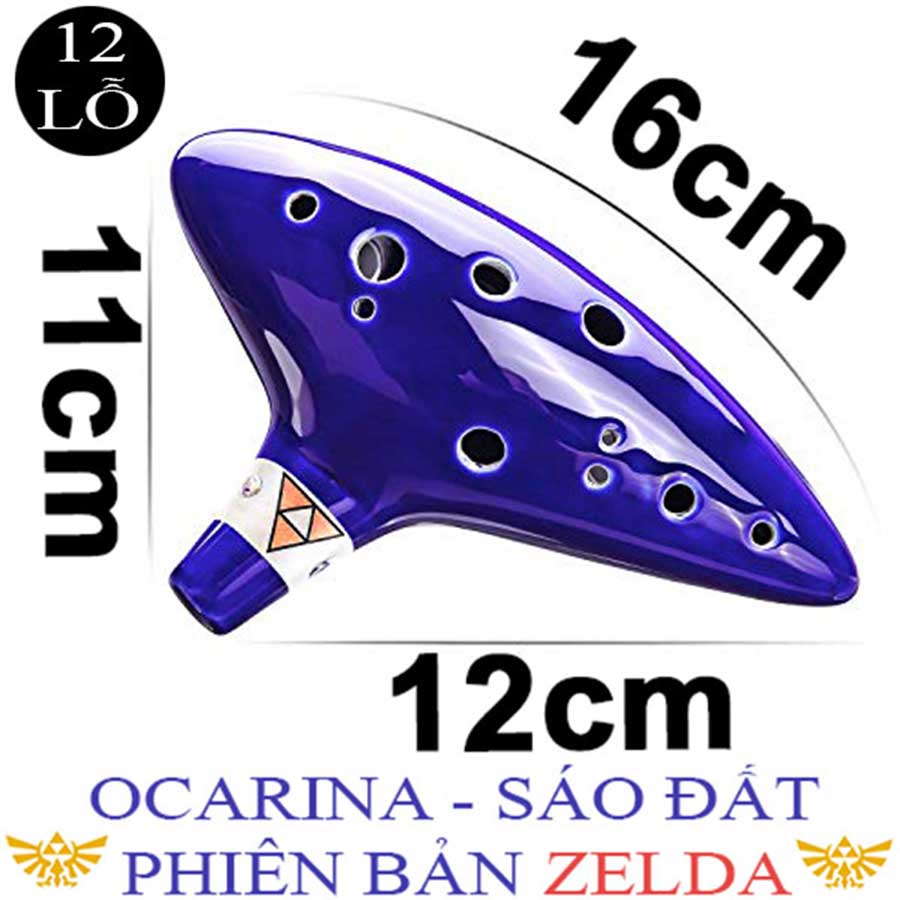 Sáo Đất Ocarina 12 Lỗ Cosplay Zelda Game