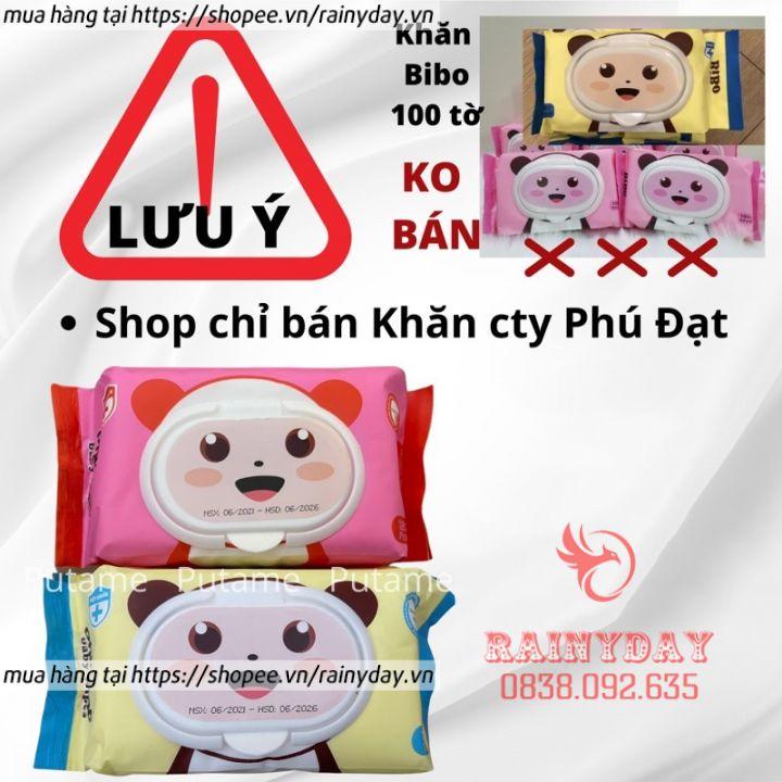 Khăn giấy ướt baby wipes phú đạt 120 tờ hình gấu không mùi cho bé