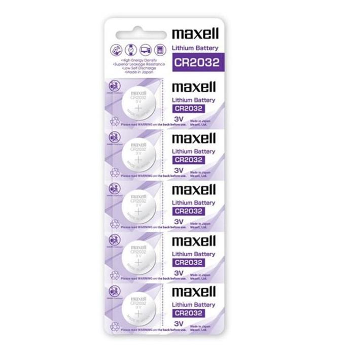 Vỉ 5 Viên Pin Maxell CR2032 / CR2025 / CR2016 / CR1632 / CR1620 / CR1616 / CR1220 Maxell Lithium 3V - Made In Japan