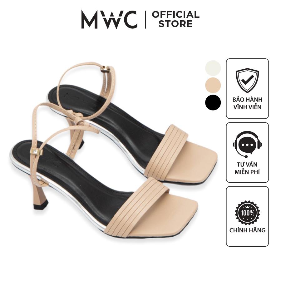 Giày MWC 4330 - Giày Sandal Cao Gót Đế Nhọn 5cm Quai Ngang Basic