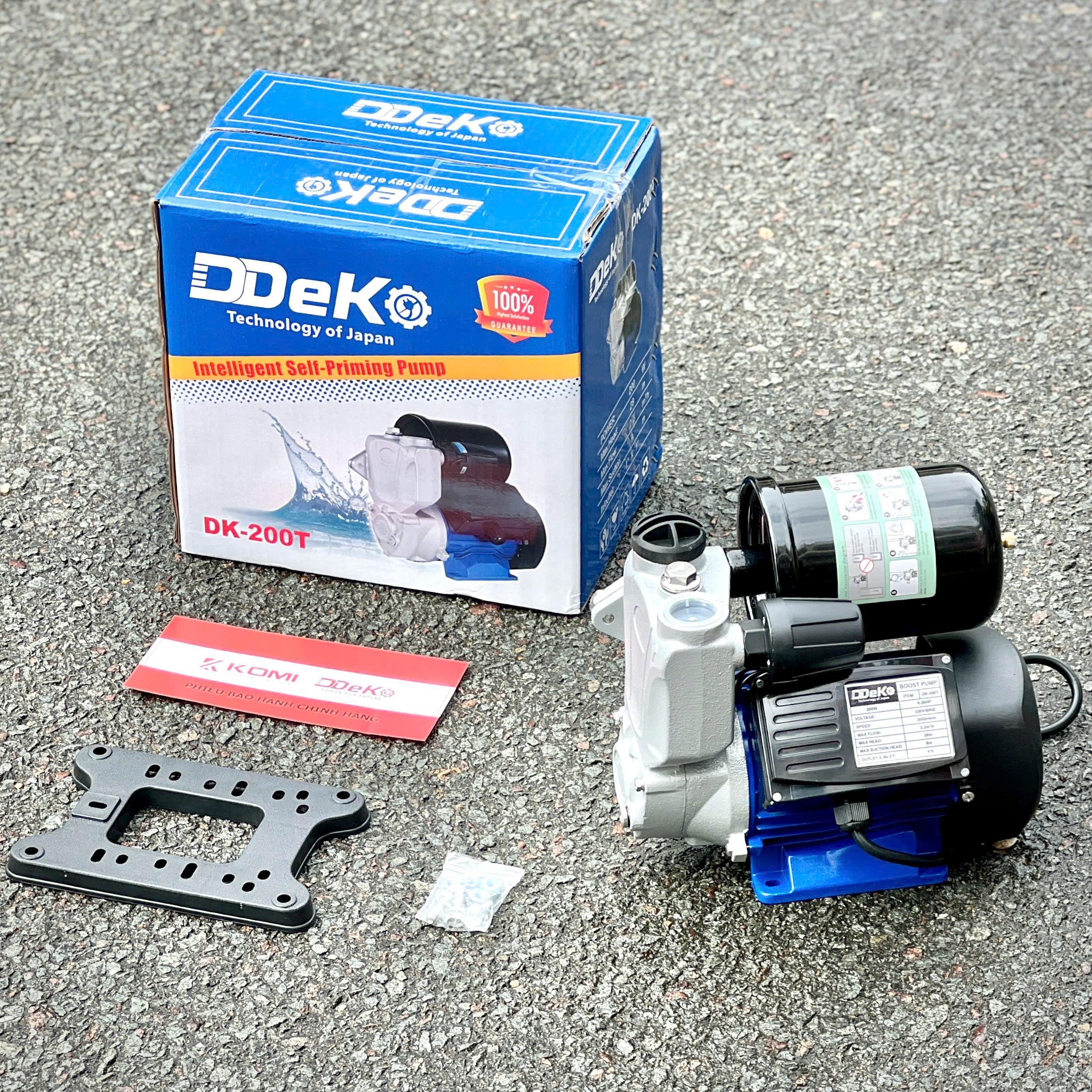 MÁY BƠM NƯỚC (TĂNG ÁP) 200W DK-200T DEKO - HÀNG CHÍNH HÃNG