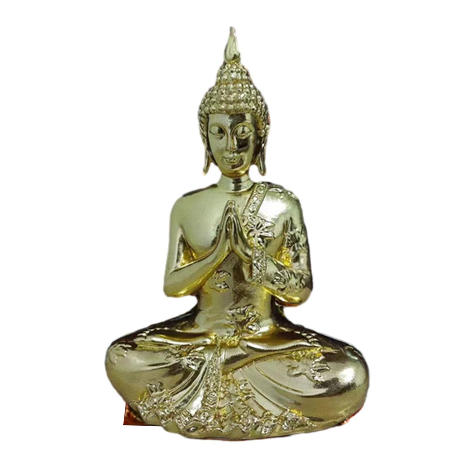 Buddha Statue Resin Buddha Figurine Resin Sculpture for Home Office Tabletop