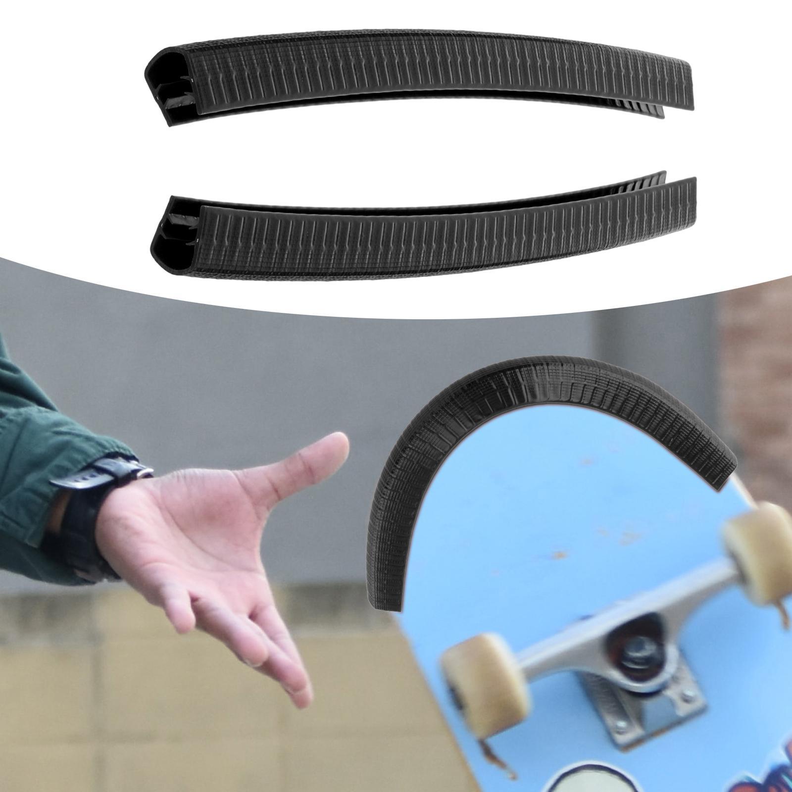 2Pcs Edge Protection Strip Longboard Skateboard Deck Guards Protector for Outdoor Sports