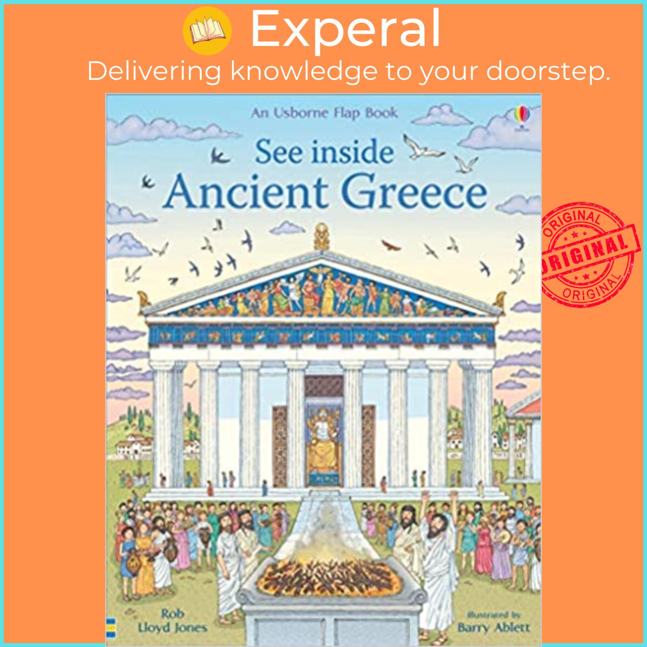 Sách - See Inside Ancient Greece by Rob Lloyd Jones Barry Ablett (UK edition, paperback)