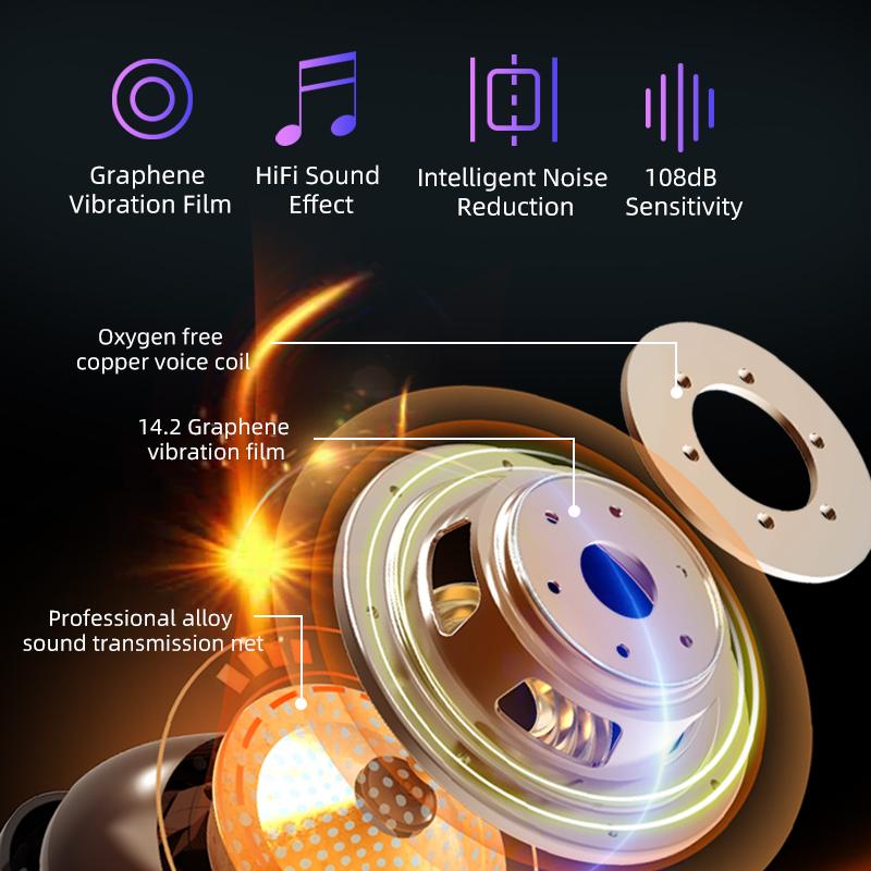 Ban Đầu M11-9 Tai Nghe Không Dây TWS Bluetooth5.0 Tai Nghe HiFi IPX7 Chống Nước Tai Nghe Nhét Tai Điều Khiển Cảm Ứng Thể Thao/Trò Chơi