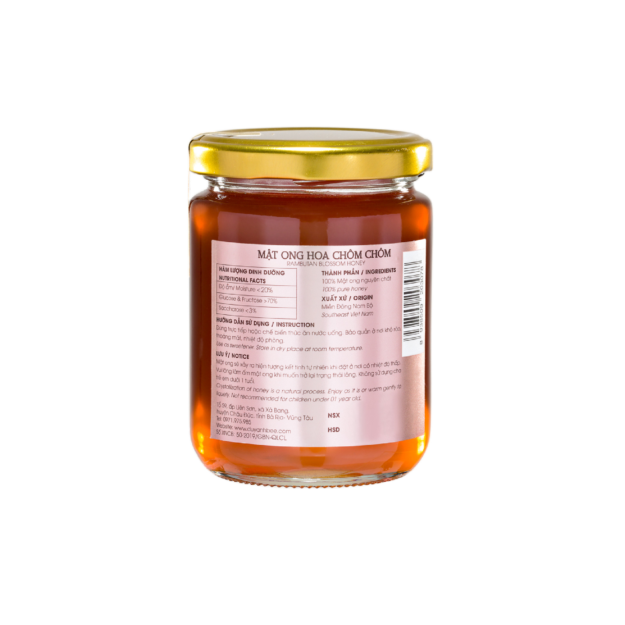 Mật Ong Hoa Chôm Chôm Duy Anh Bee 300g
