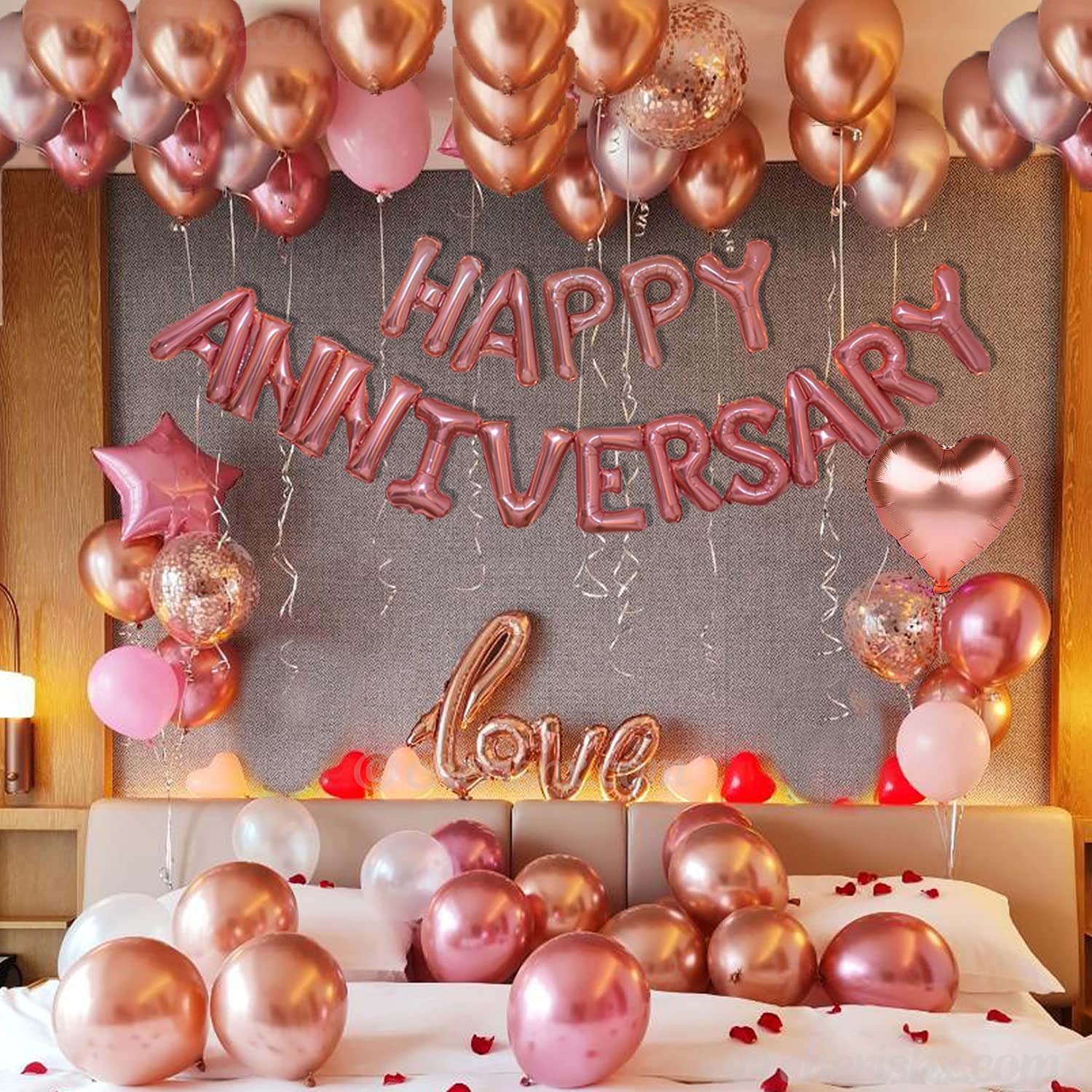 Bộ bong bóng trang trí tiệc kỷ niệm Happy Anniversary hpan22