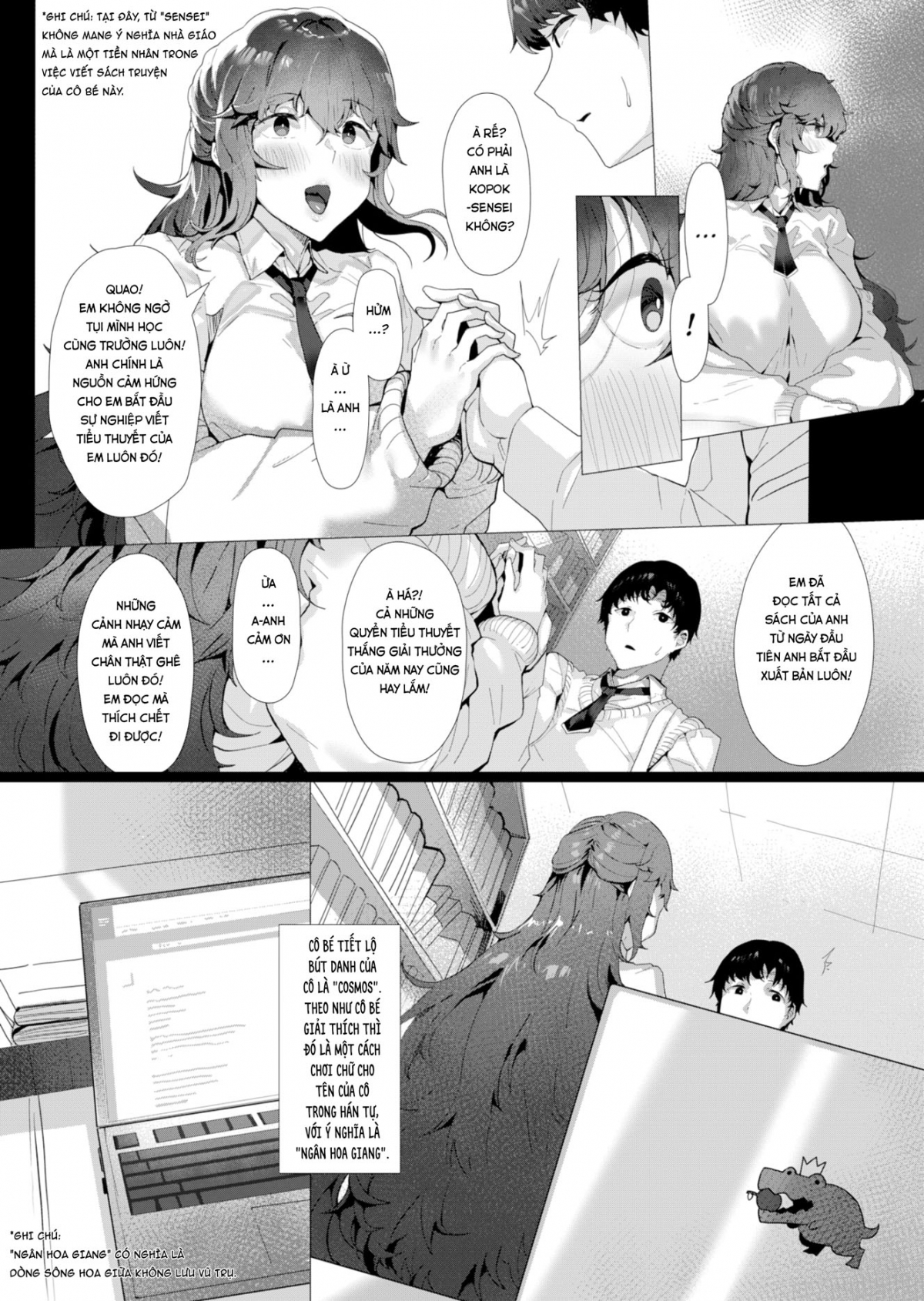 ngân hoa giang chảy qua tim anh...? chapter 1 8