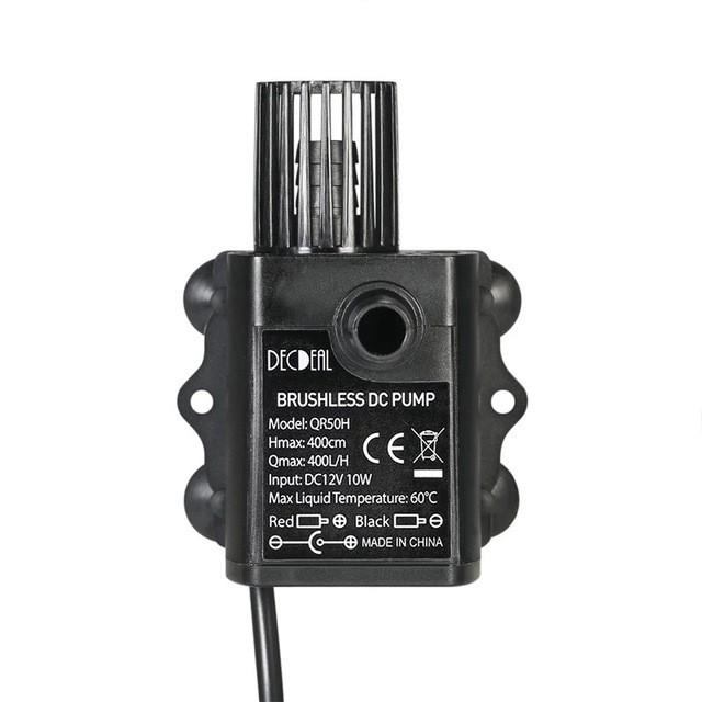 BƠM MINI 12V-10W ĐIỀU CHỈNH ĐƯỢC LƯU LƯỢNG- BƠM CHÌM KHÔNG CHỔI THAN - Phụ kiện cá cảnh - shopleo