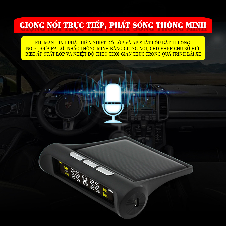 Cảm biến áp suất lốp ô tô van trong CAR365C31 CHÍNH HÃNG