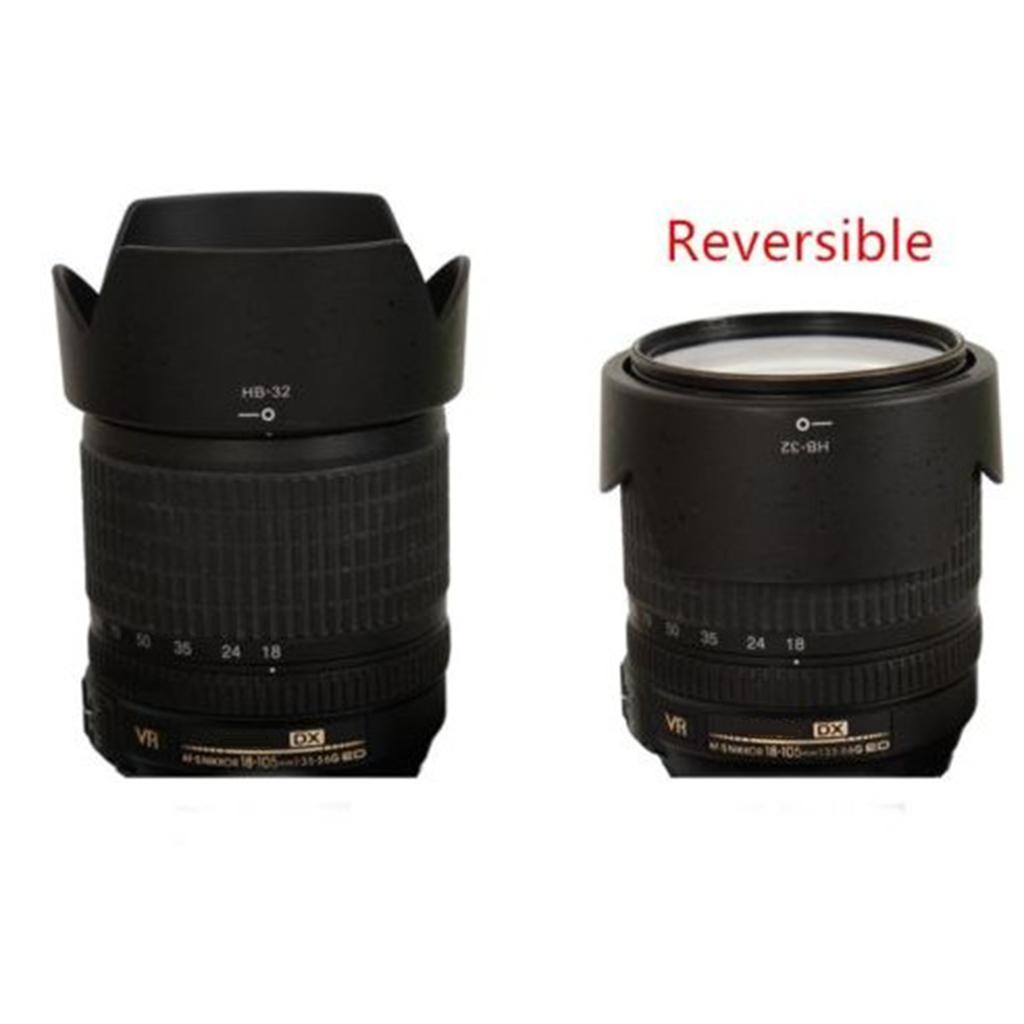 HB-32 Lens Hood For Nikon DX AF-S 18-70mm 18-105mm 18-135/140mm ED Bayonet