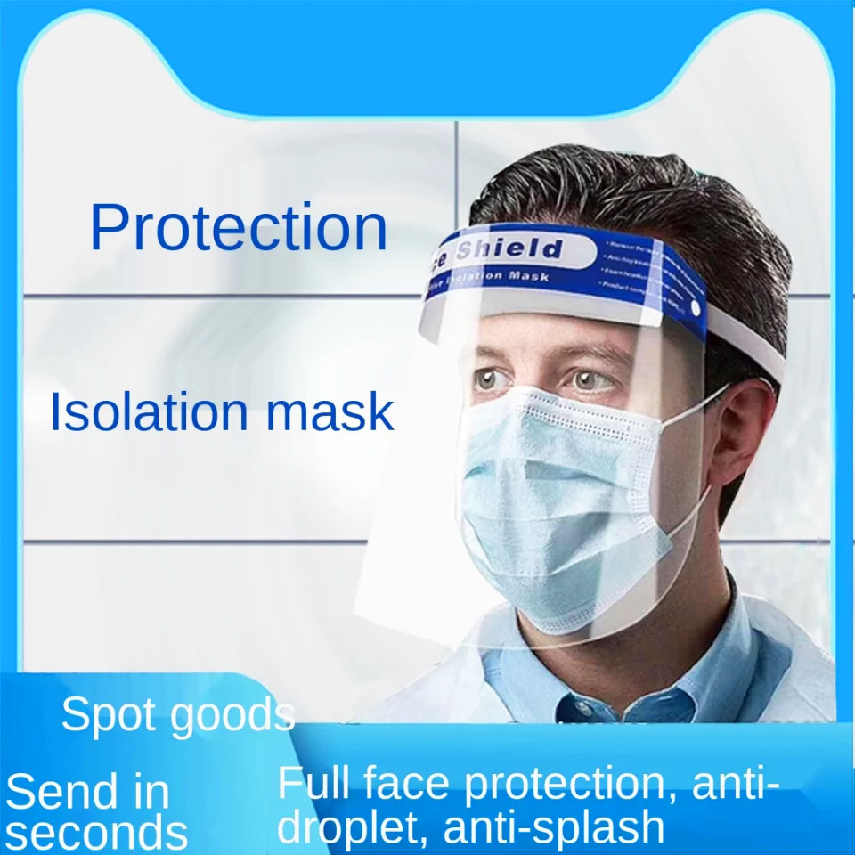 Kính chống giọt bắn, Kính chống dịch Face shield đệm mút xốp bảo vệ 3 chiều an toàn tiện lợi – K024