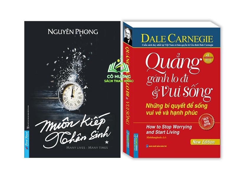 Sách - Combo 2c - Muôn kiếp nhân sinh tập 1 khổ to & Quẳng gánh lo đi và vui sống (bìa mềm)