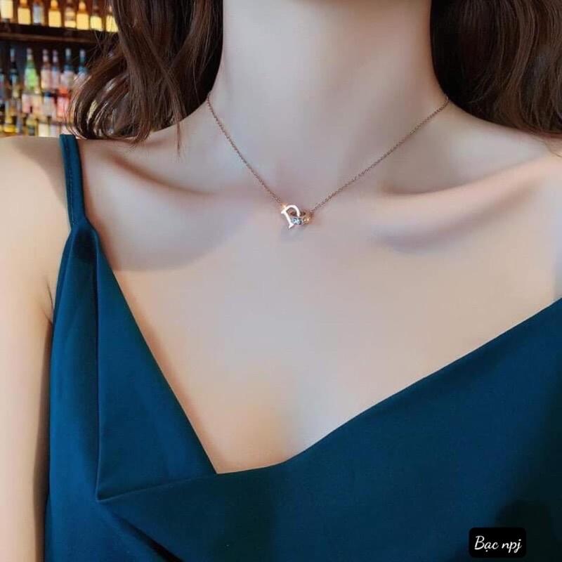 Dây chuyền nữ, Vòng cổ liền mặt Bạc Ta ️ SIÊU XINH ️ - Bạc Npj