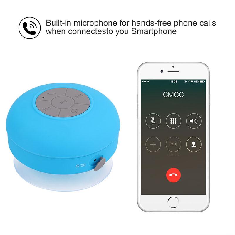 Loa Bluetooth Mini Chống Nước Không Dây Loa Siêu Trầm Hộp Âm Thanh Cho Phòng Tắm Nhà Tắm Loa Thông Minh Di Động Trên Văn Phòng Xe Hơi Ngoài Trời Color: Yellow