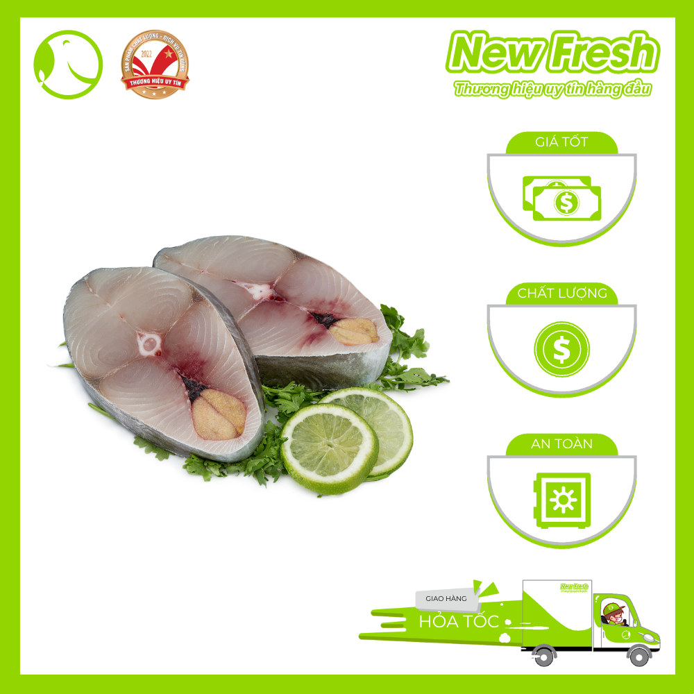 Cá Thu Cắt Khoanh ( Khoanh Lớn ) Túi 1Kg