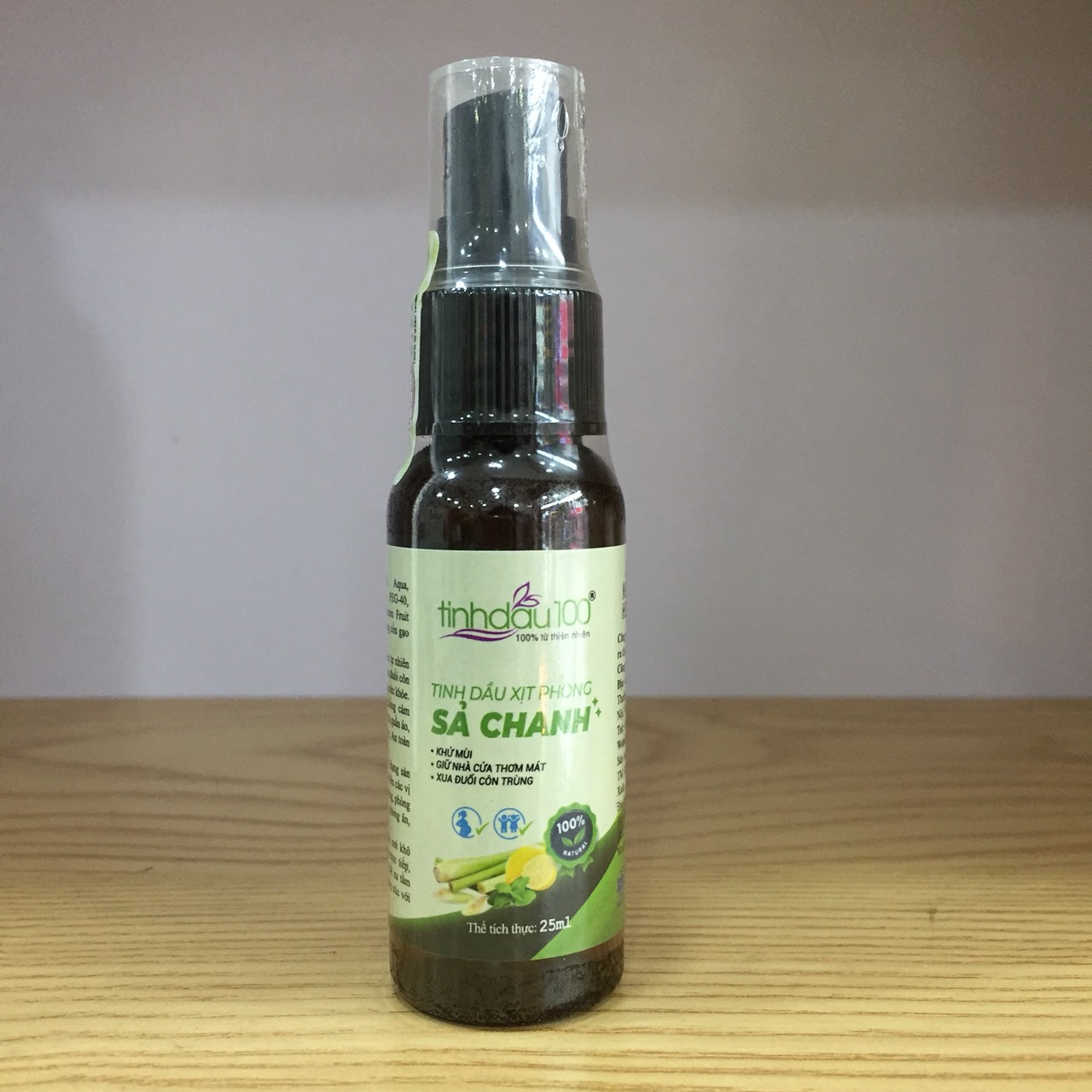 Tinh dầu xịt phòng sả chanh 25ml