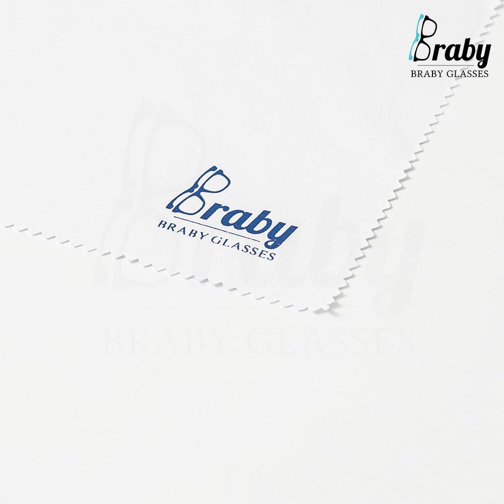 Khăn lau kính chống bám hơi nước Braby khăn lau mắt kính cận loạn chuyên dụng mềm mịn cao cấp đa năng