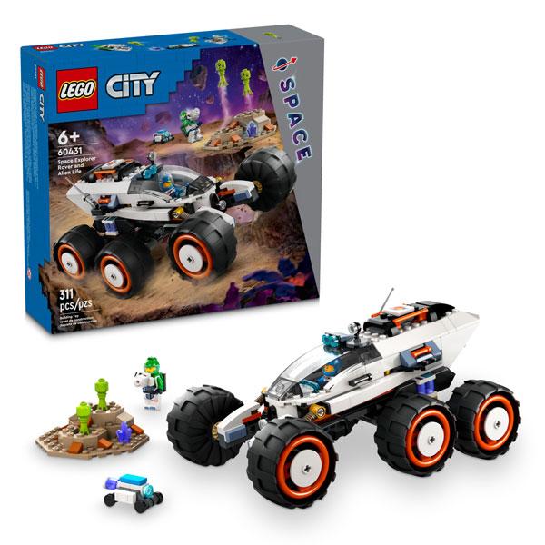 Đồ Chơi Lắp Ráp Xe Thám Hiểm Không Gian Và Người Ngoài Hành Tinh - Space Explorer Rover And Alien Life - Lego City 60431 (311 Mảnh Ghép)
