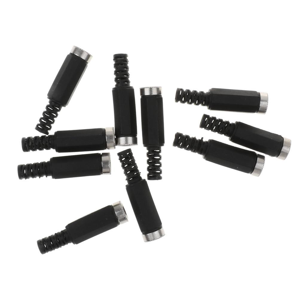 20Pieces DC5525 Power Socket Female 5.5mm*2.5mm Connector Adapter Black