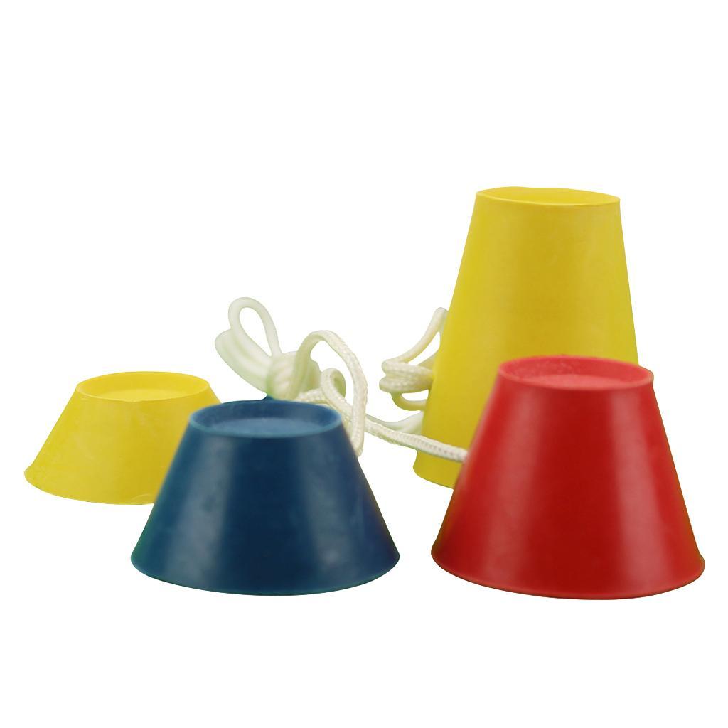 10x Set of 4 Golf Rubber Tees Winter Tees Multicolored