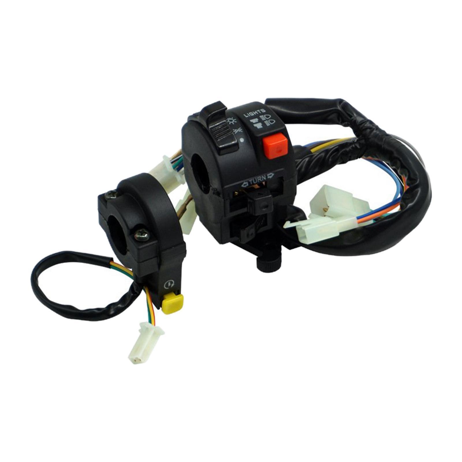2 Pieces Handlebar Control Switch for  Beam Start Stop Switch