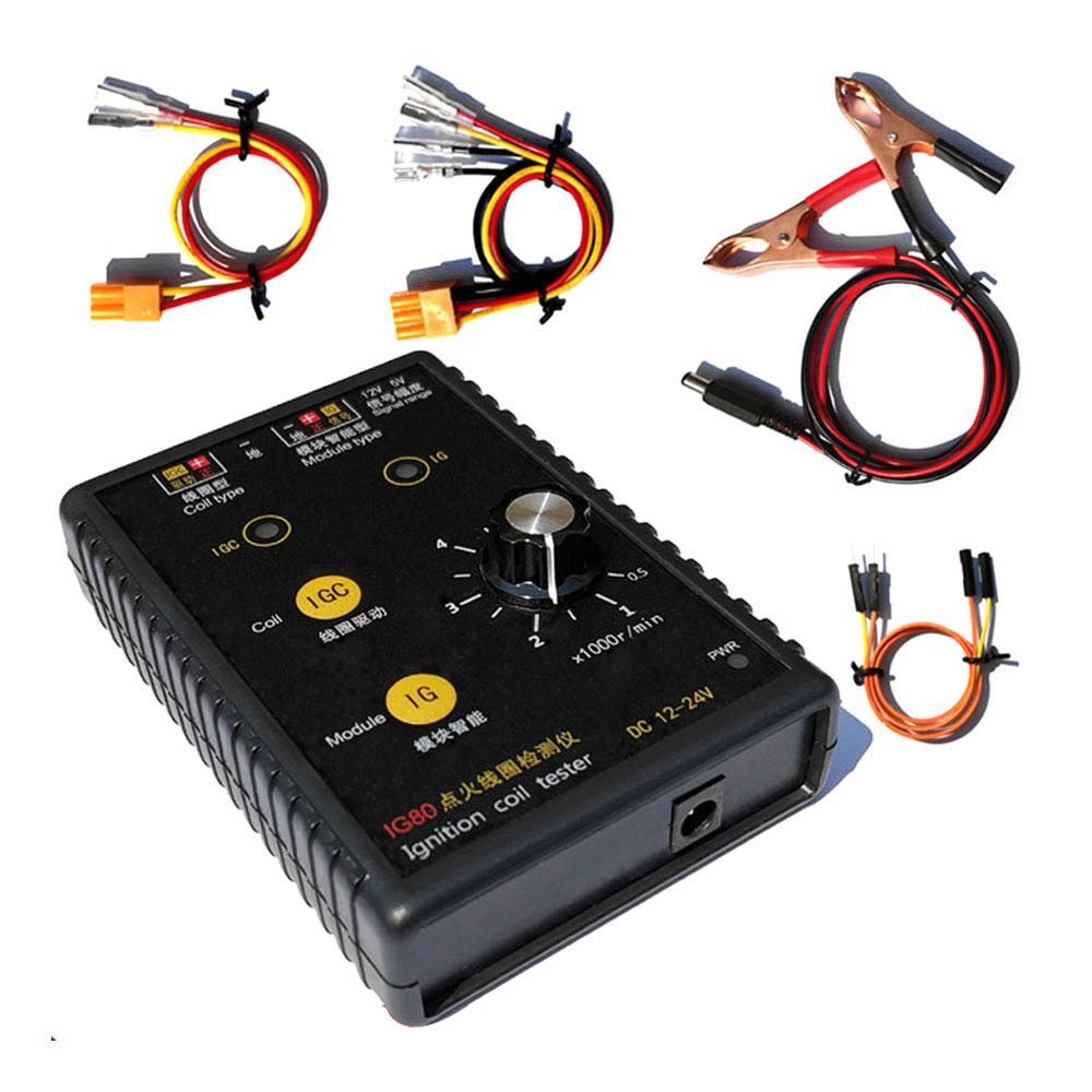 12 V 24V Universal Automobile Ignition Coil Detector IG80 Tester Car Detection Device