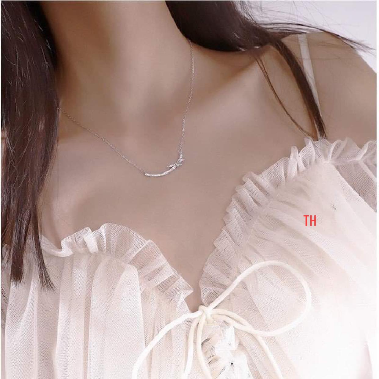 Dây chuyền nữ thời trang chất liệu bạc s925 MS78b