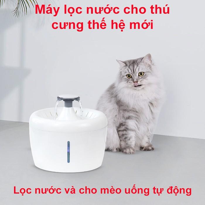 Máy uống nước tự động cho chó mèo ELS (có đài phun) 2,5 l