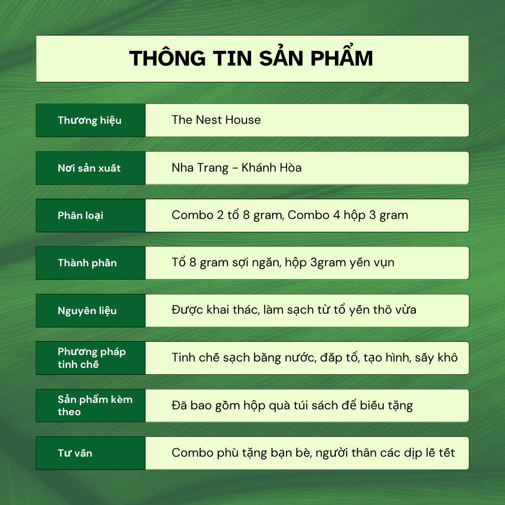 Hộp Quà Tặng Yến Sào Tết, Trung Thu The Nest House