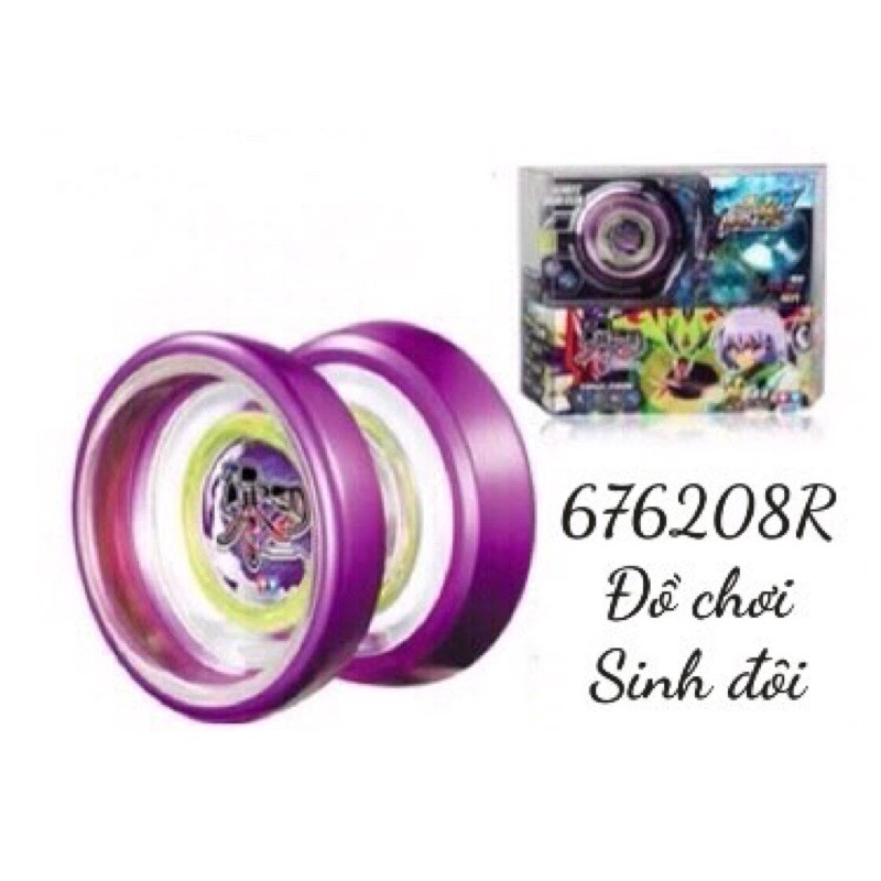 Đồ chơi yoyo 676208R màu tím trắng - đồ chơi vận động