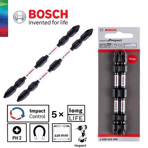 Mũi vặn vít 2 đầu Bosch Expert 110mm - 2608522409