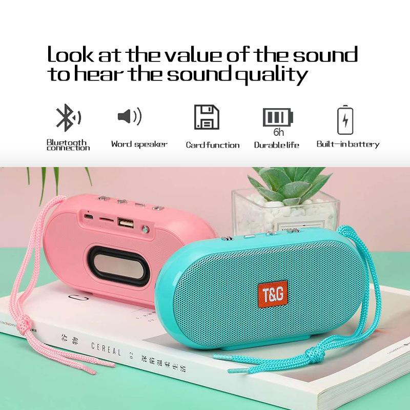 Loa Bluetooth TG179 Loa Soundbar di động Loa siêu trầm không dây Thẻ TF Boombox USB AUX Trung tâm âm nhạc Đài FM 6 giờ cho máy tính xách tay Màu sắc: Vàng