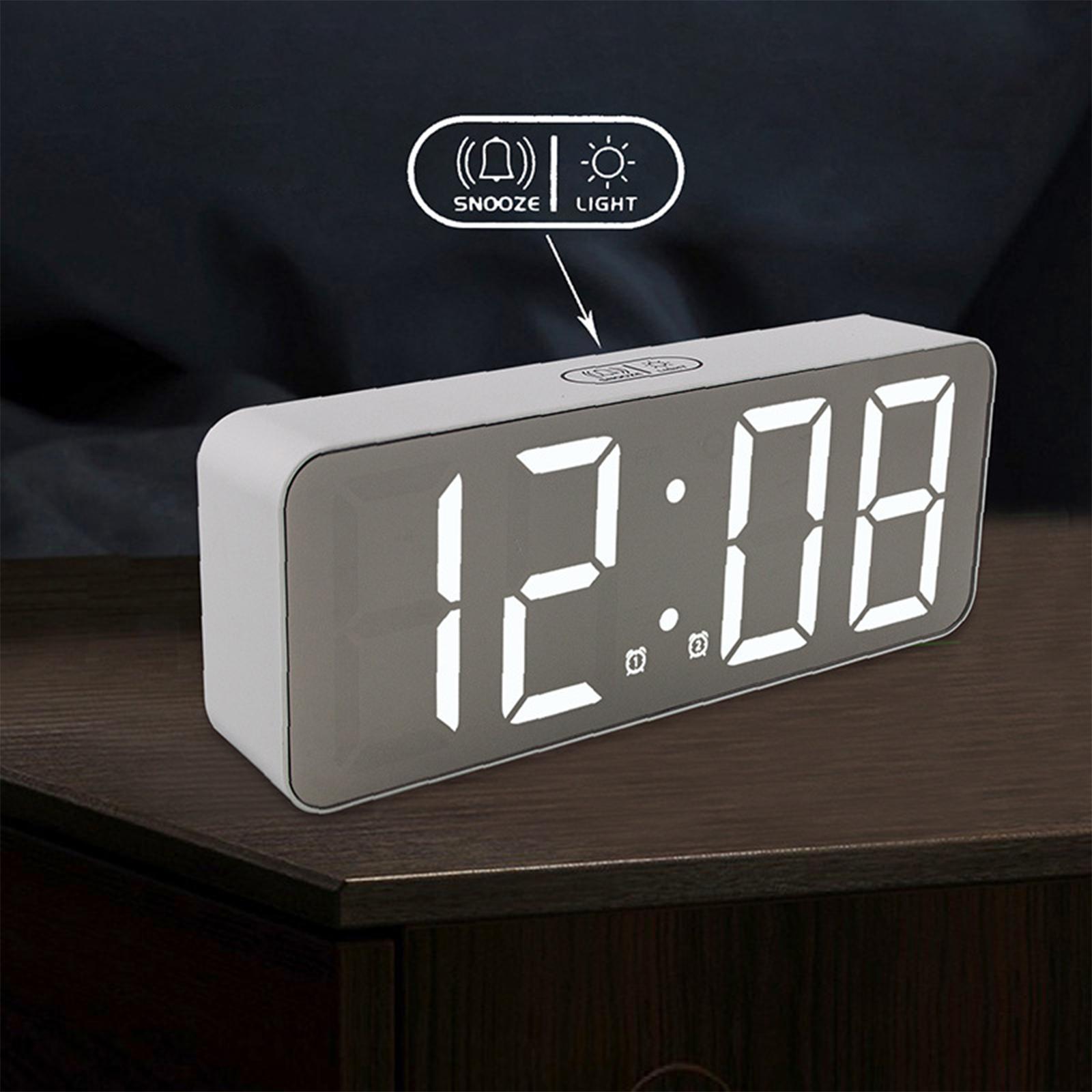 Desktop Clock LED Digital Clock Large Screen Display