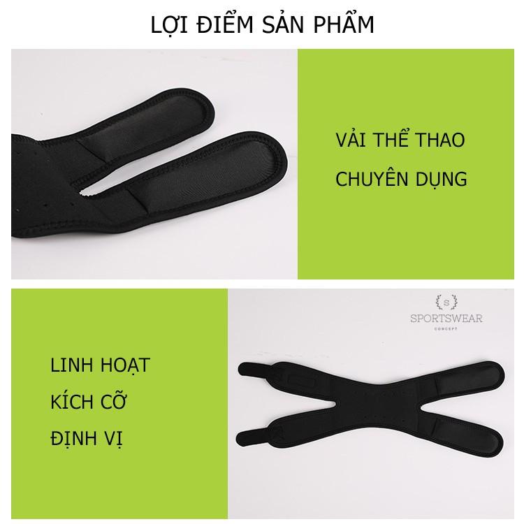 Băng đeo đầu gối tập gym thể thao bảo vệ khớp gối chân v4 Sportswear Concept đàn hồi thoải mái giảm chấn thương