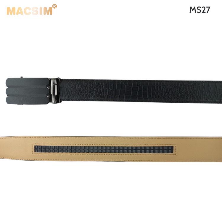 Thắt lưng nam -Dây nịt nam da thật cao cấp nhãn hiệu Macsim MS27