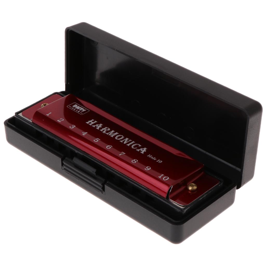 10 lỗ khóa của C Blues Harmonica Nhạc cụ Đồ chơi