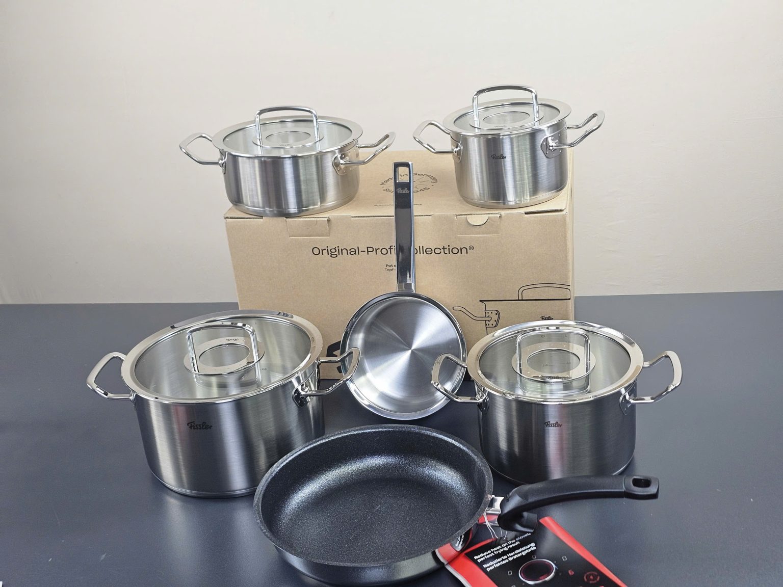 Bộ nồi Fissler profi 4 nồi 1 quánh 1 chảo chống dính Hàng chính hãng
