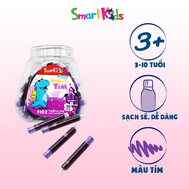 Hộp ống mực tím Smartkids (30 ống/hộp)