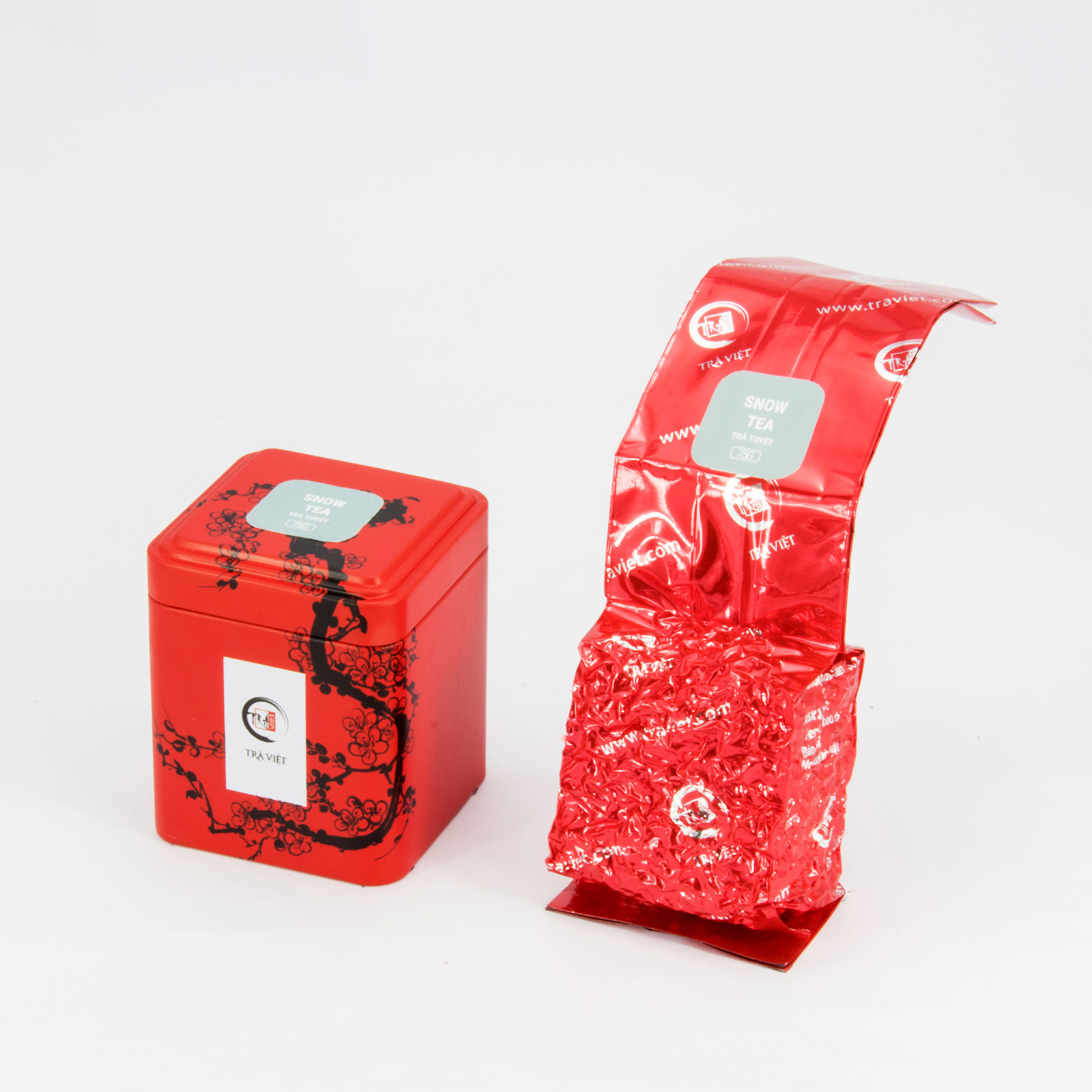 Hộp trà Thiếc 3 - Ô Long - Nõn Tôm - Tuyết