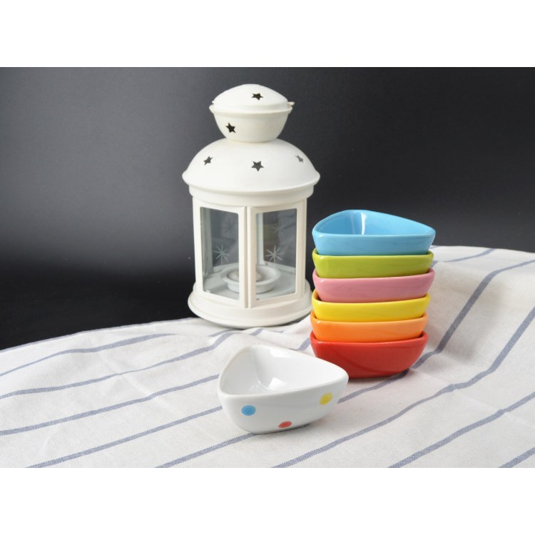 Bát sứ ăn dặm hình tam giác sắc màu 80ml