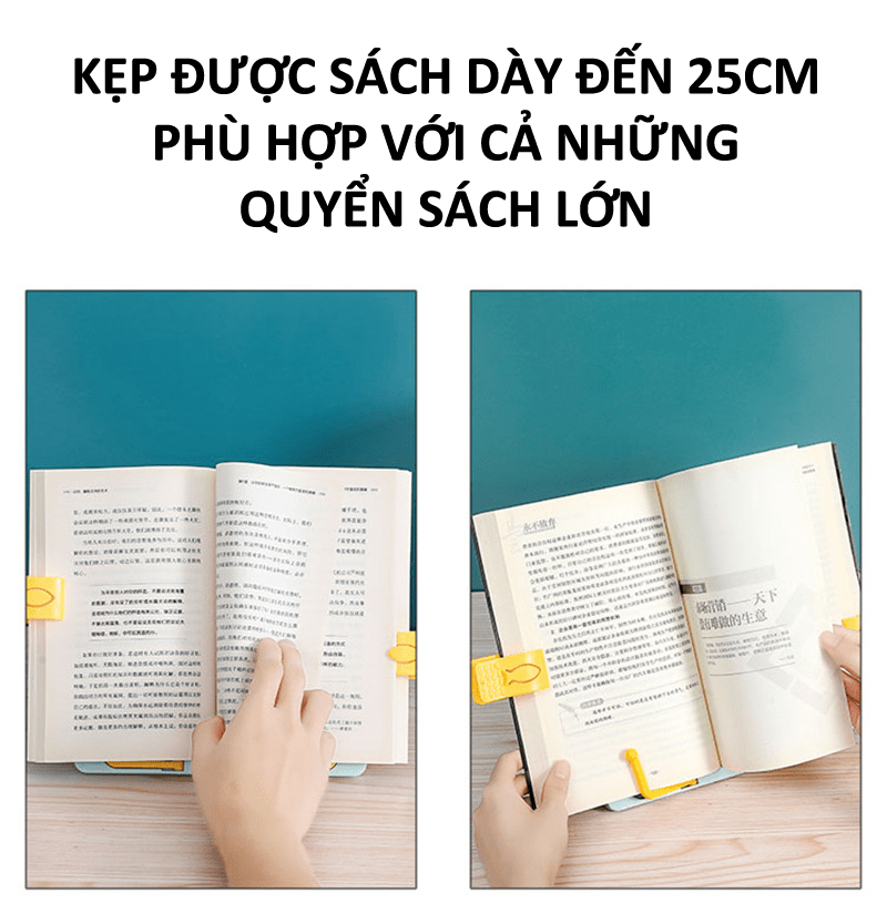 Giá đỡ đọc sách có thể gấp gọn và điều chỉnh độ xoay 180 độ giúp bé chống cận thị chống gù lưng