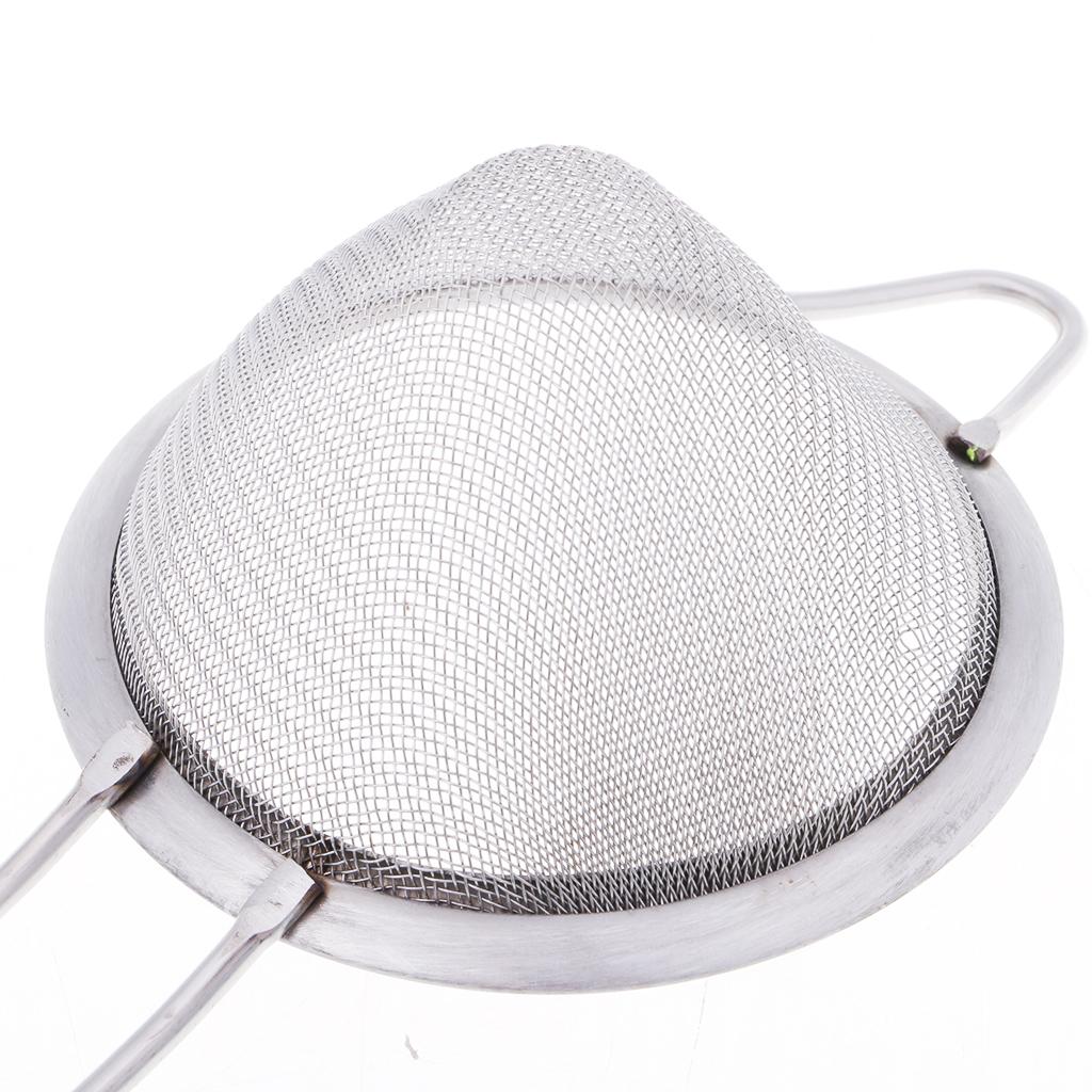 Stainless Steel Fine Mesh Strainer Bowl Drainer Sieve Colander Sifter 7/9/12/14/16/18cm